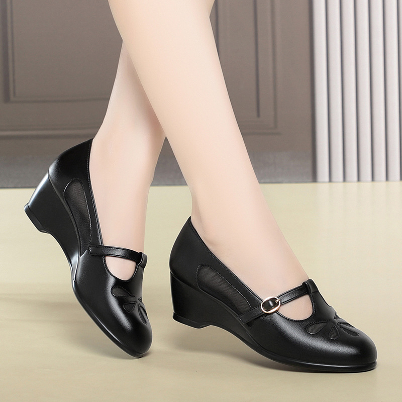 Women'S Fashion Shoes - Orta Yaşlı Kadınlar Yaz Örgü Kesimli