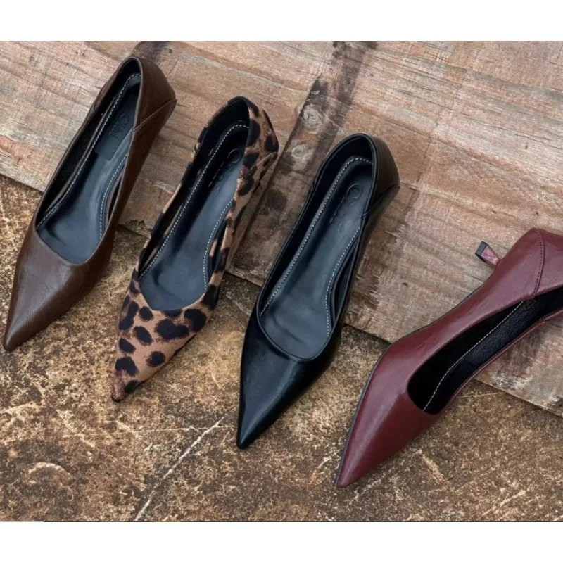 Women'S Fashion Shoes - 2026 Kadın Seksi Yüksek Topuklu Bordo