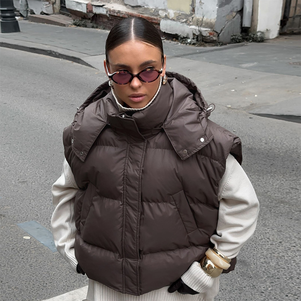 Women'S Fashion Vest Tops - Kadınlar İçin Kapitone Yelek Sonbahar Kış