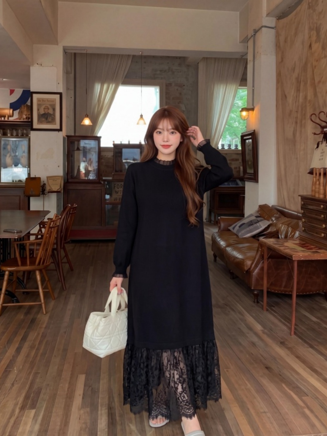 Women Fashion Over The Years - Büyük Beden Dantel Etek Uçlu Örme
