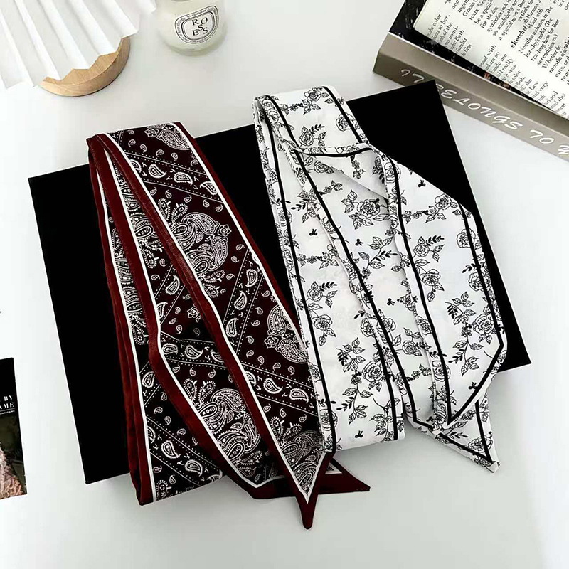 Lüks Moda Kadın İnce İpek Eşar - Women Fashion Necktie incelemesi ve fiyatı