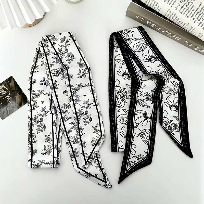 Lüks Moda Kadın İnce İpek Eşar - Women Fashion Necktie incelemesi ve fiyatı