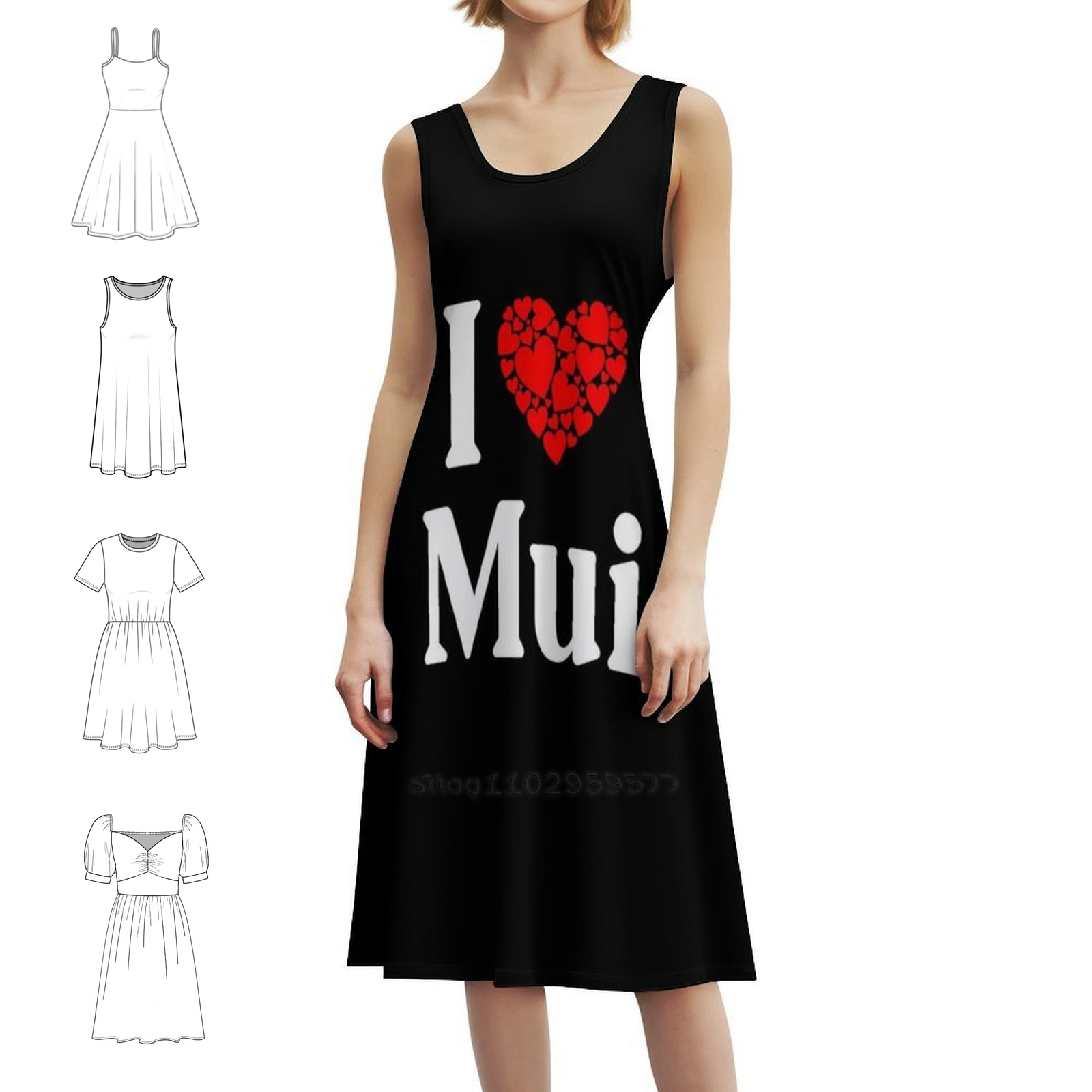 Mui Heart-I Love Mui Boho Chic - Women Fashion Dress Names incelemesi ve fiyatı