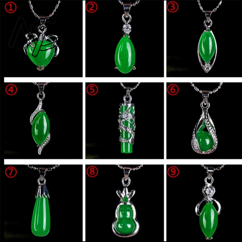 925 Gümüş Çin Yeşil Yeşim Su D - Women'S Fashion Jewellery incelemesi ve fiyatı